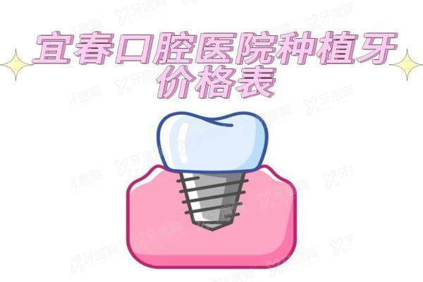 宜春口腔医院种植牙价格表：3200元起一颗|含半口全口种植牙价格