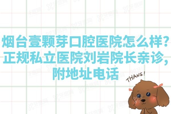烟台壹颗芽口腔医院怎么样?正规私立医院刘岩院长亲诊,附地址电话