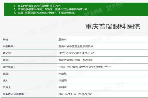 重庆普瑞眼科医院