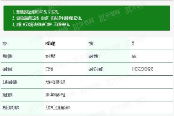 yk.yadoo.cn无锡华厦眼科医院欧阳朝祜执业资质.jpg