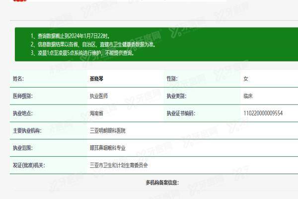 三亚明朗眼科医院张晓琴医生yanke.yadoo.cn