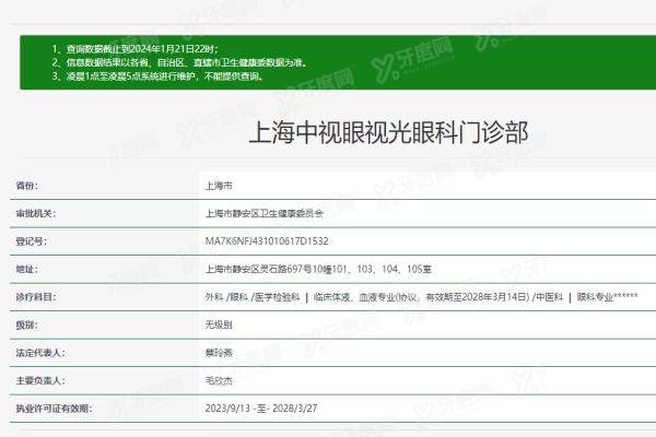 上海中视眼视光眼科门诊部yanke.yadoo.cn