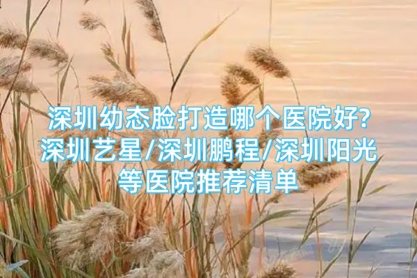 深圳幼态脸打造哪个医院好