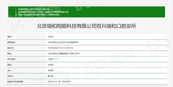 二、北京顺义瑞和口腔医生介绍