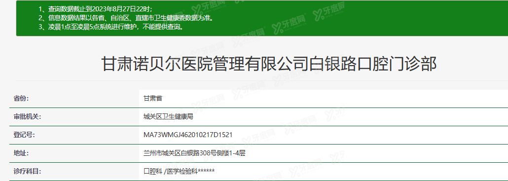 兰州诺贝尔口腔医院怎么样m.yadoo.cn