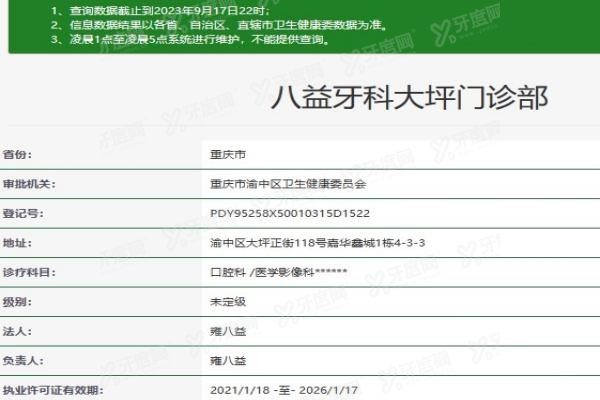 重庆八益牙科大坪门诊部www.yadoo.cn20230926858212.jpg