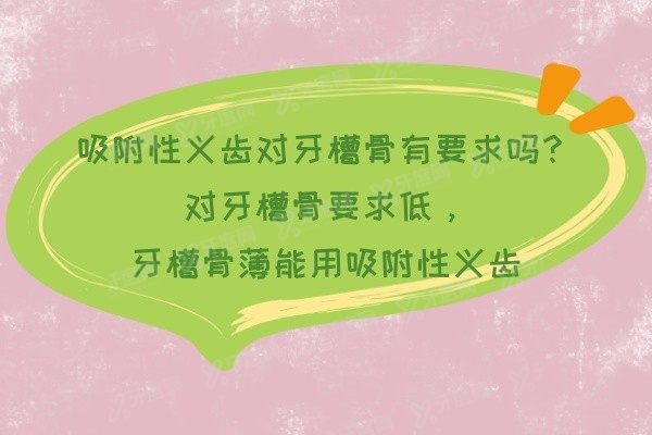 吸附性义齿对牙槽骨有要求吗www.yadoo.cn